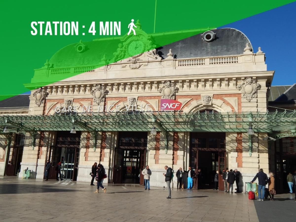 2 Rooms - Hyper Centre - Air-Conditioned - Terrace - Quiet - Tramway - Equipped Kitchen - Wifi Nizza Kültér fotó